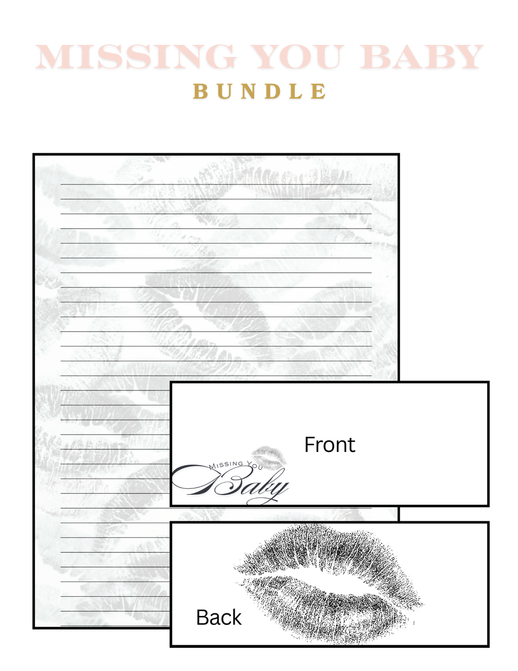 Missing You Baby Letter Bundle