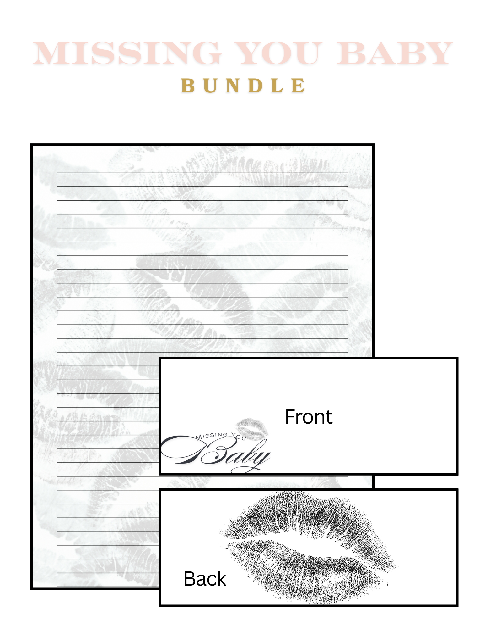 Missing You Baby Letter Bundle