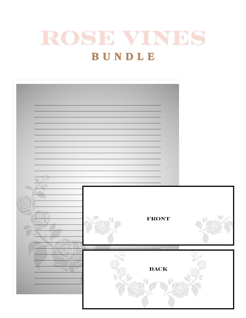 Rose Vines Letter Bundle