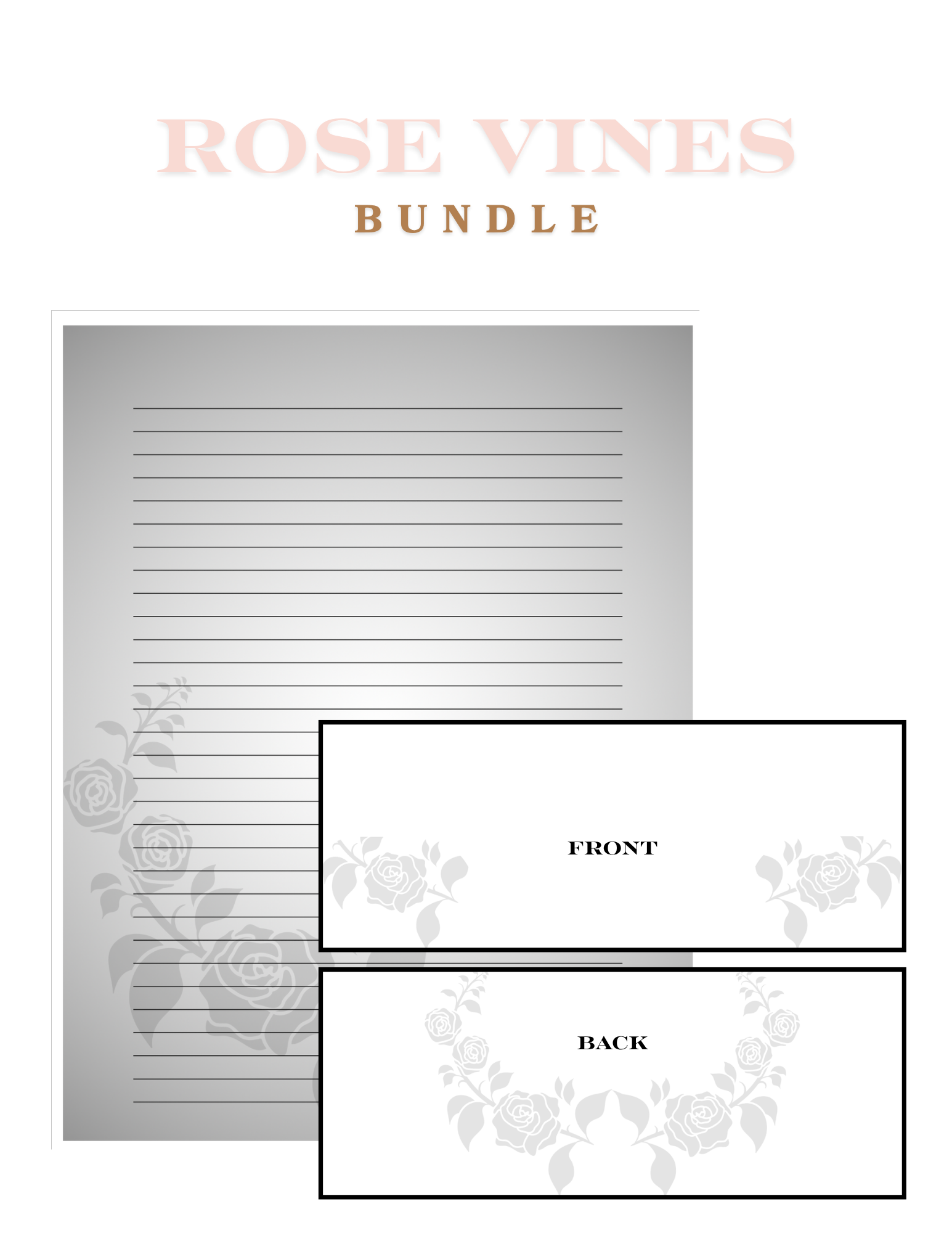 Rose Vines Letter Bundle