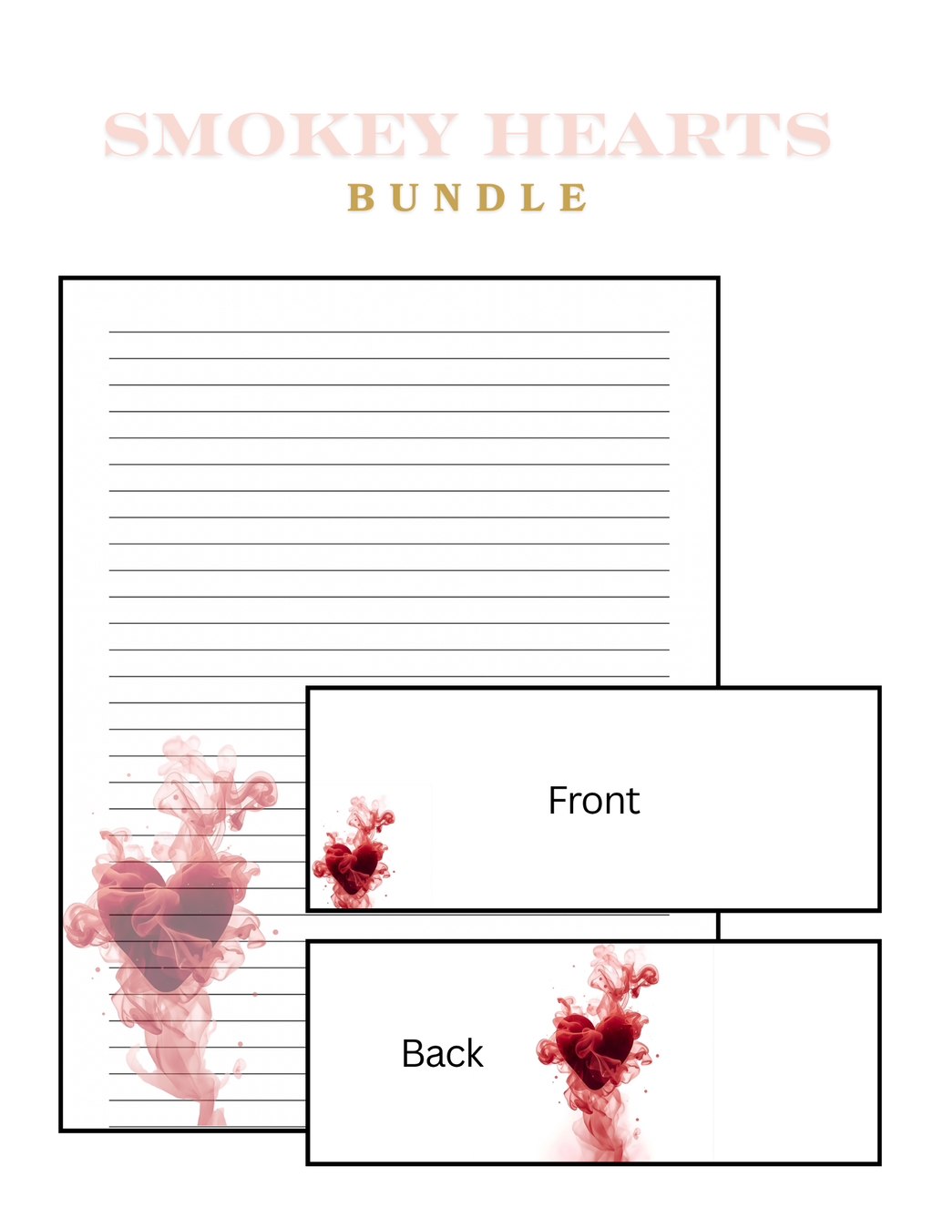 Smokey Hearts Letter Bundle