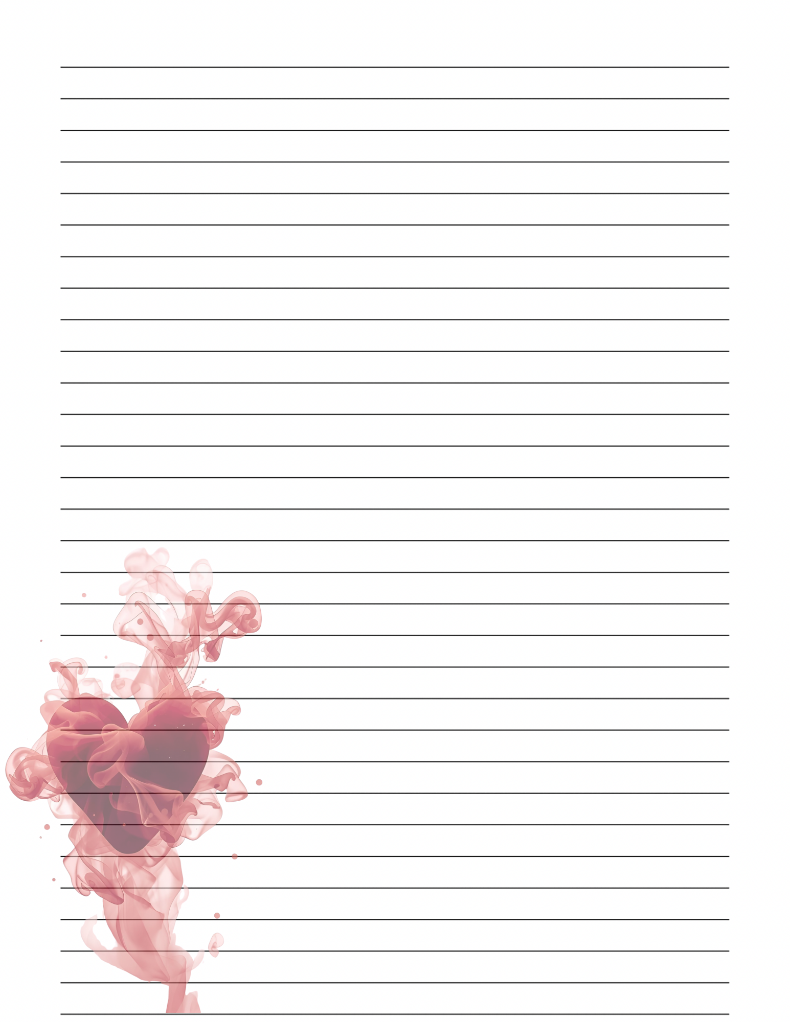 Smokey Hearts Letter Bundle