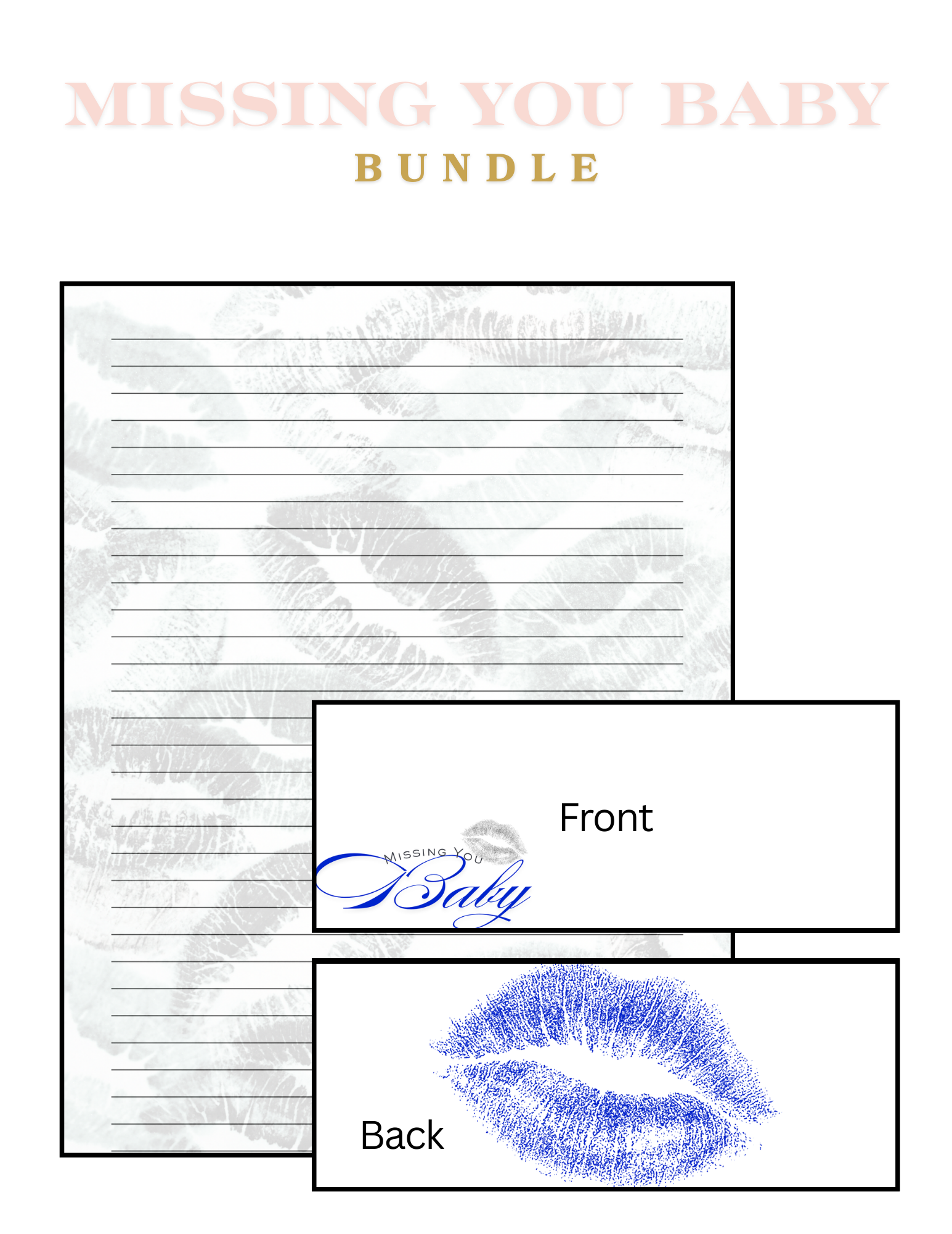 Missing You Baby Letter Bundle