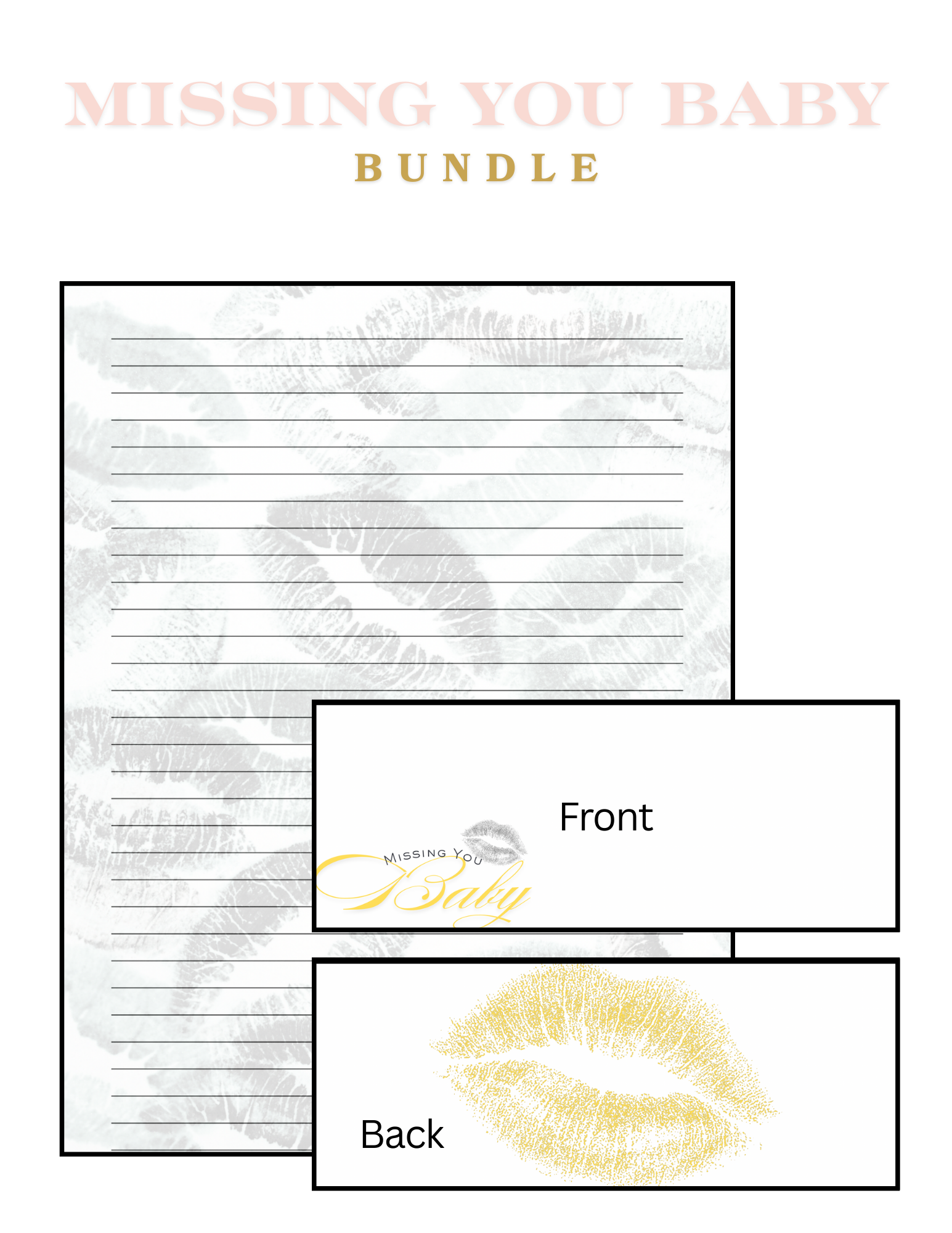 Missing You Baby Letter Bundle