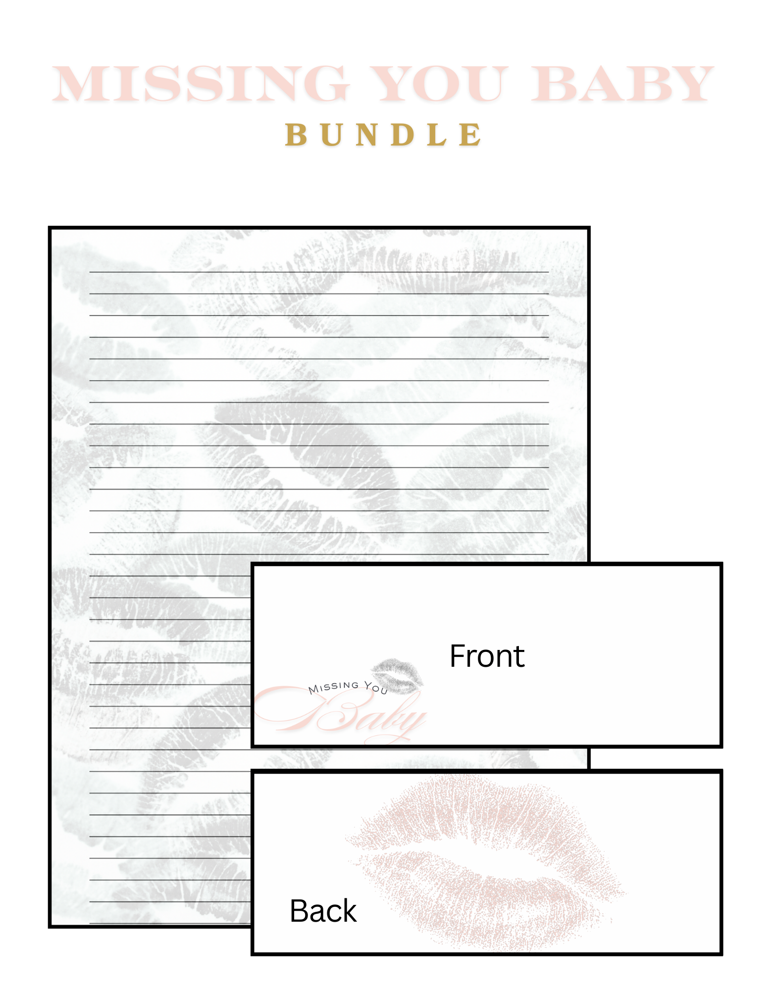 Missing You Baby Letter Bundle