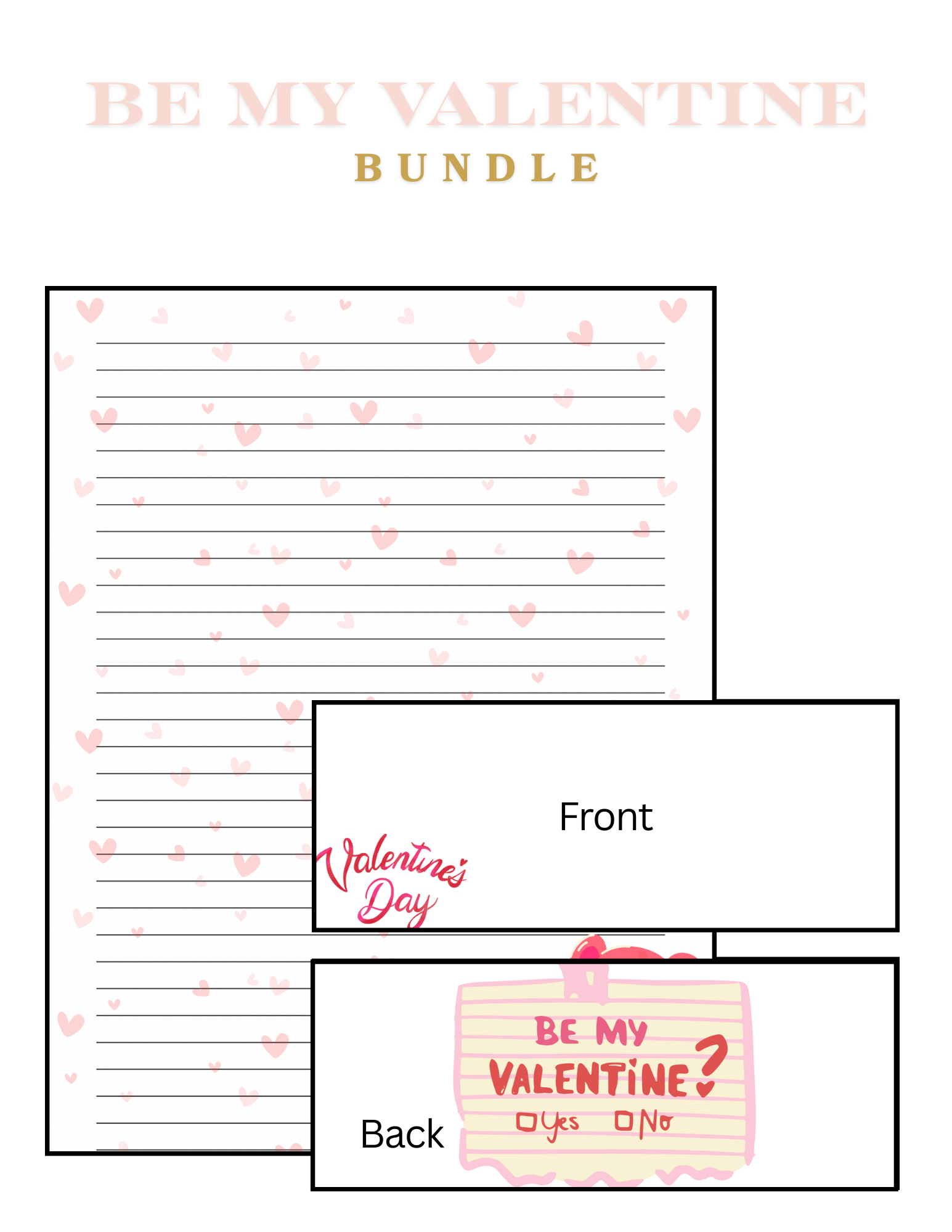 Be My Valentine Letter Bundle